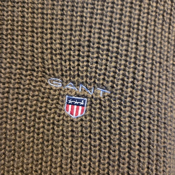 Gant Men's Khaki Crewneck Sweater - Picture 2 of 6